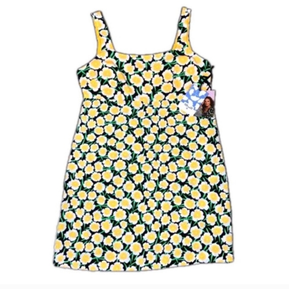 NWT DVF for Target 90s shift yellow poppy mini dress - Picture 2 of 6